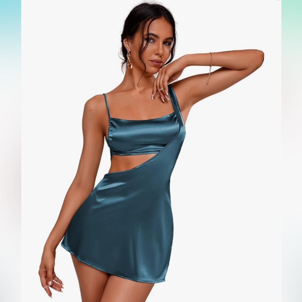 BLACK Silk Amazon dress